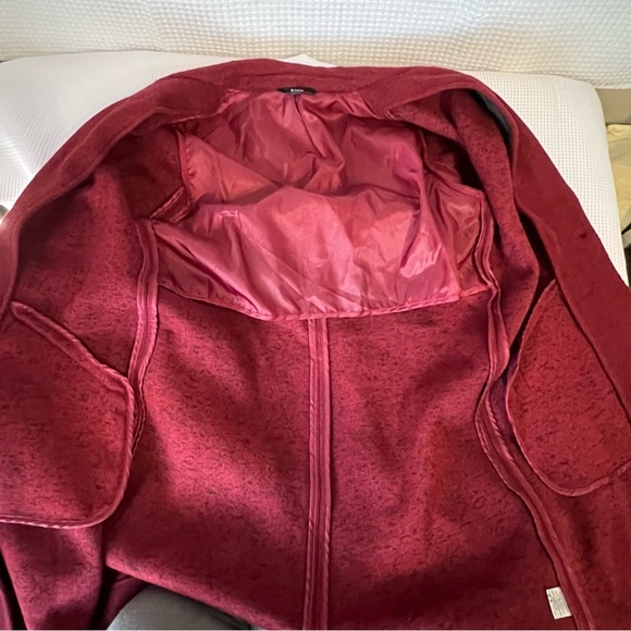 Blashe, maroon long coat, size small - Picture 3 of 7
